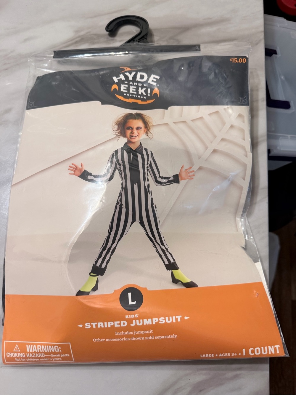 & Other Stories Black and White Striped Kids Jumpsuit Costume